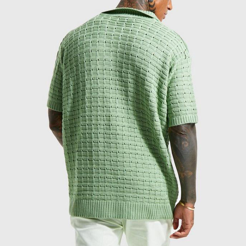 Short Top Length Women's Solid Color Patchwork T-shirt Men's Clothing