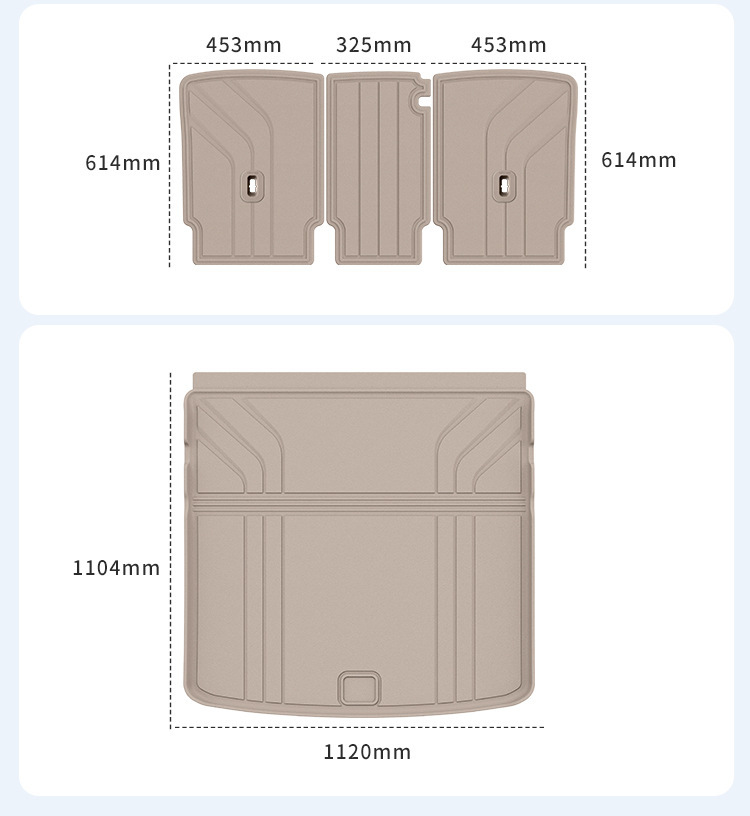 Suitable for 26 models of Li Auto L8 Livis/Ultra car floor mats, waterproof and wear-resistant TPE floor mats and trunk mat