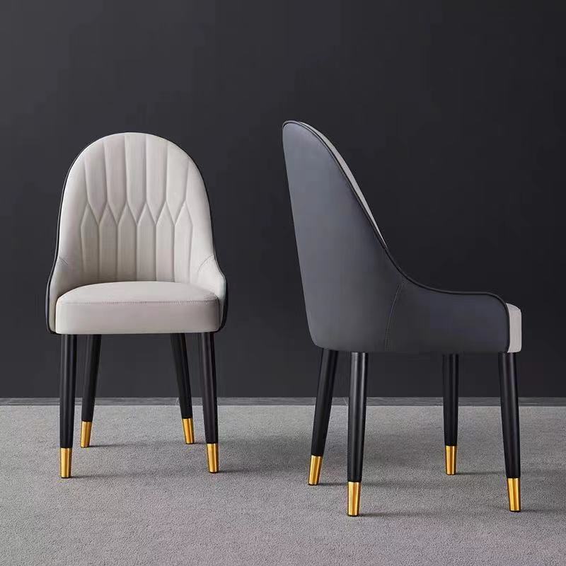 Dining chair modern minimalian wrought iron household chair hotel cafes restaurant network red chair light luxury fashion leisure chair