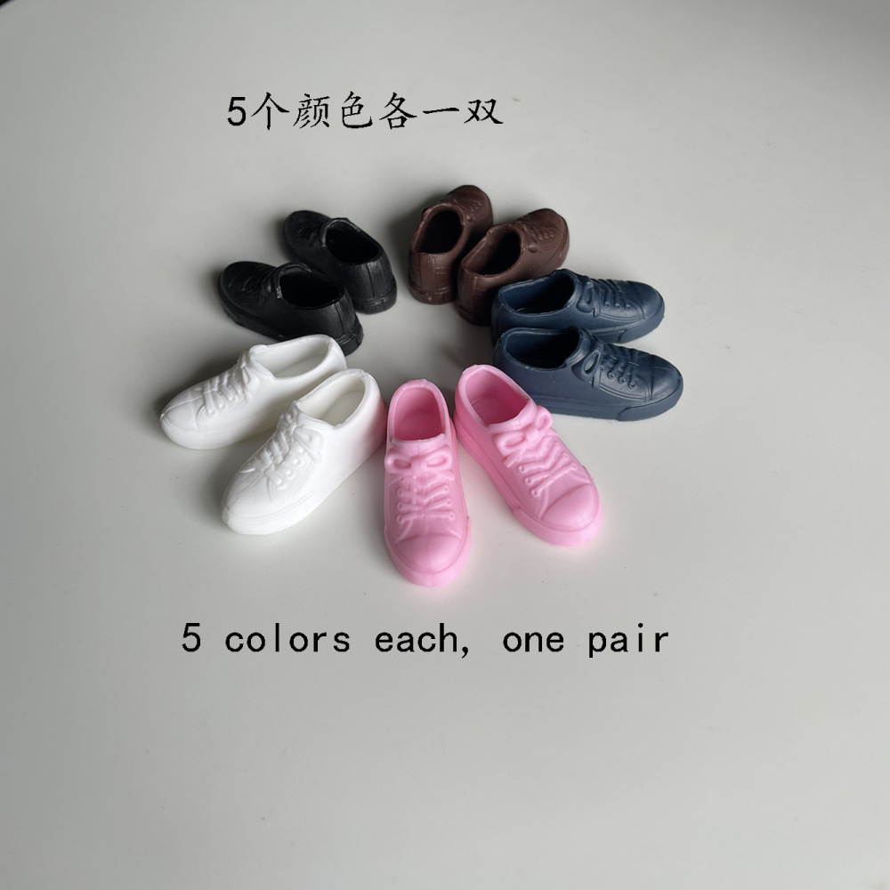 Zapatos de muñeca Barbie de 30cm licca supermodelo blythe melocotón azone ob zapatillas de deporte zapatos planos