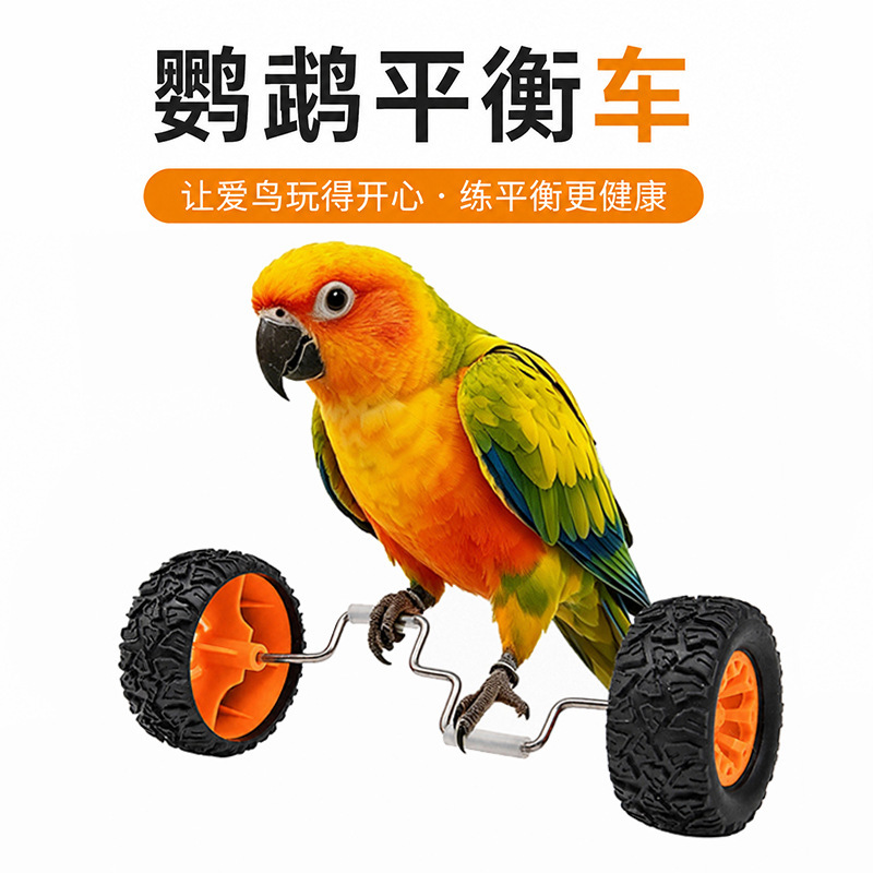 Cross-Border Parrot Training Balance Car Pet Toy Household Bird Training Tool Wheel Toy Small Parts Cross-Border Parrot Training Balance Car Pet Toy Household Bird Training Tool Wheel Toy Small Parts