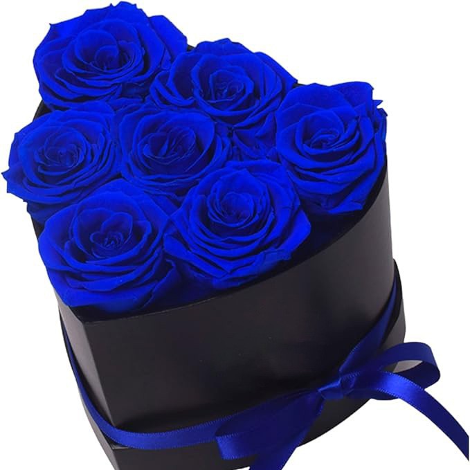 7송이 (블랙 박스 + 사파이어 블루 플라워)