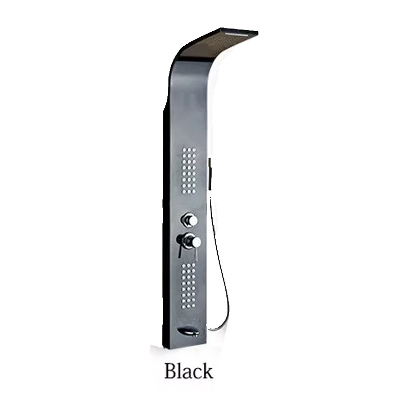 Pantalla inteligente de control de temperatura Pantalla de ducha multi-boquilla presurizada Pantalla de ducha de baño Pantalla de ducha de luz LED