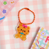 Cartoon cute acrylic pendant, keychain, headphones, bag decoration, Korean style, with little bears