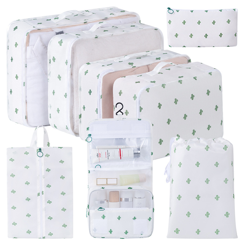 Bolsa de almacenamiento de viaje transfronterizo de ocho piezas Bolsa de almacenamiento de viaje de negocios Bolsa de almacenamiento de gran capacidad Bolsa de almacenamiento de viaje impermeable