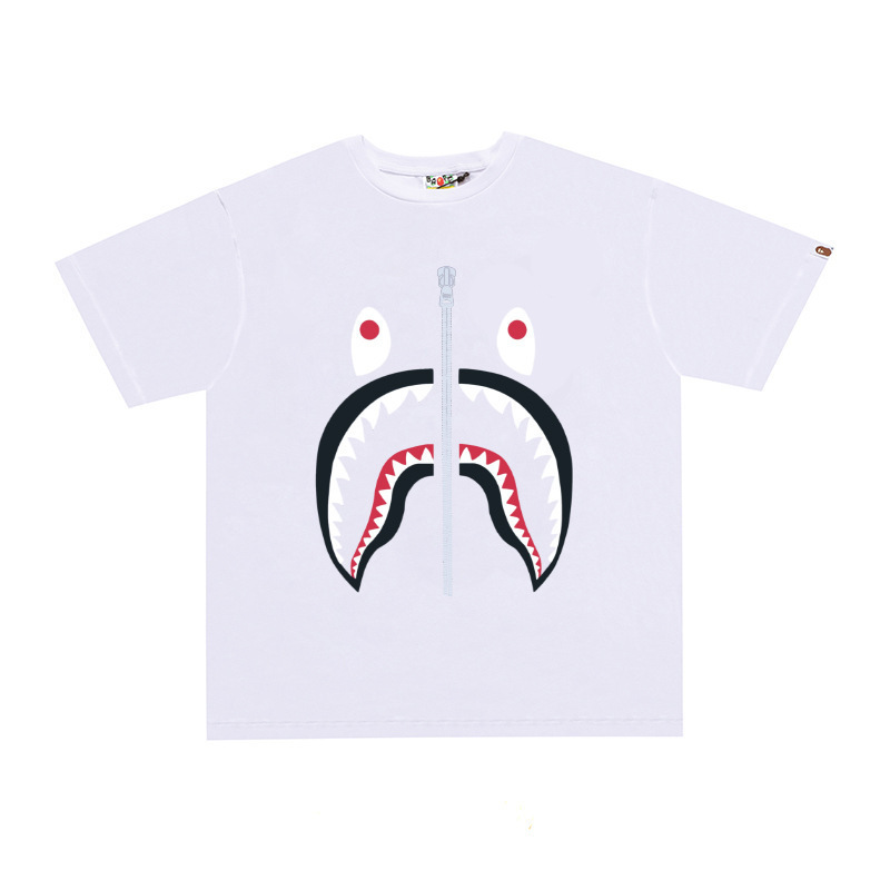 国境を越えた貿易トレンディなブランド半袖メンズレタープリントアメリカンストリートルーズカップルカジュアルTシャツ半袖シャツ|undefined