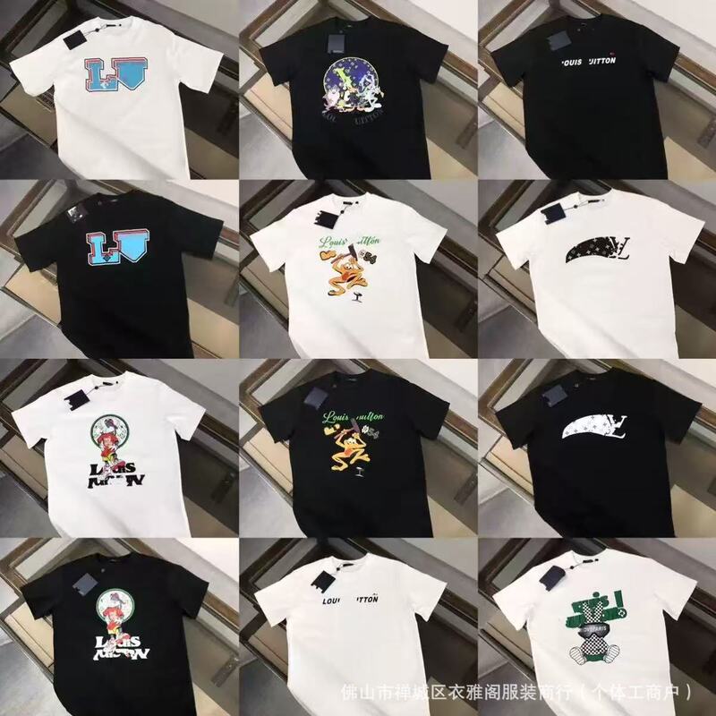 Correct Version of Donkey Family T-Shirt 26Ss Summer New Style Multi-Style Collection Cartoon Print Casual Loose Short-Sleeved Men and Women Correct Version of Donkey Family T-Shirt 26Ss Summer New Style Multi-Style Collection Cartoon Print Casual Loose Short-Sleeved Men and Women