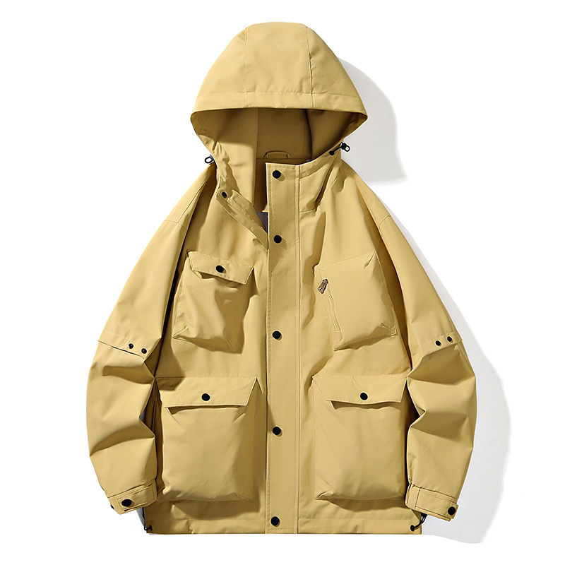 Ropa de pareja, ropa de montaña a prueba de viento de una sola capa, ropa de montaña a prueba de agua, ropa de pesca transpirable y resistente al desgaste, chaqueta para hombres