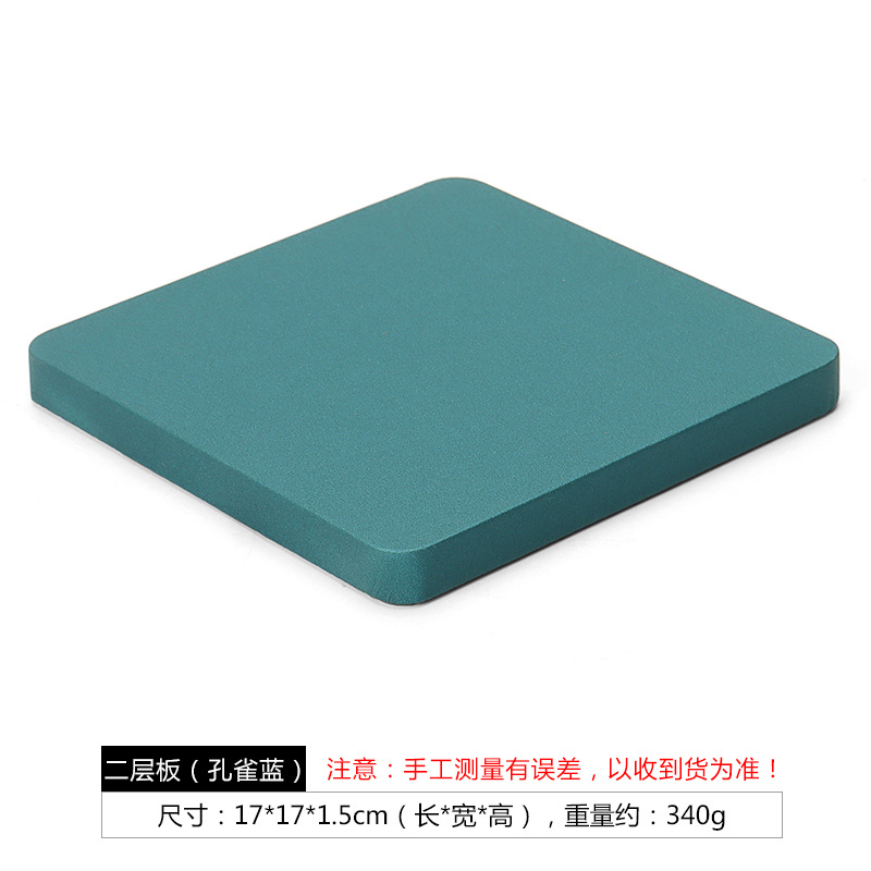 공작새 파랑 2단 선반 (공작새 파랑); 사이즈는 상세 이미지 참고