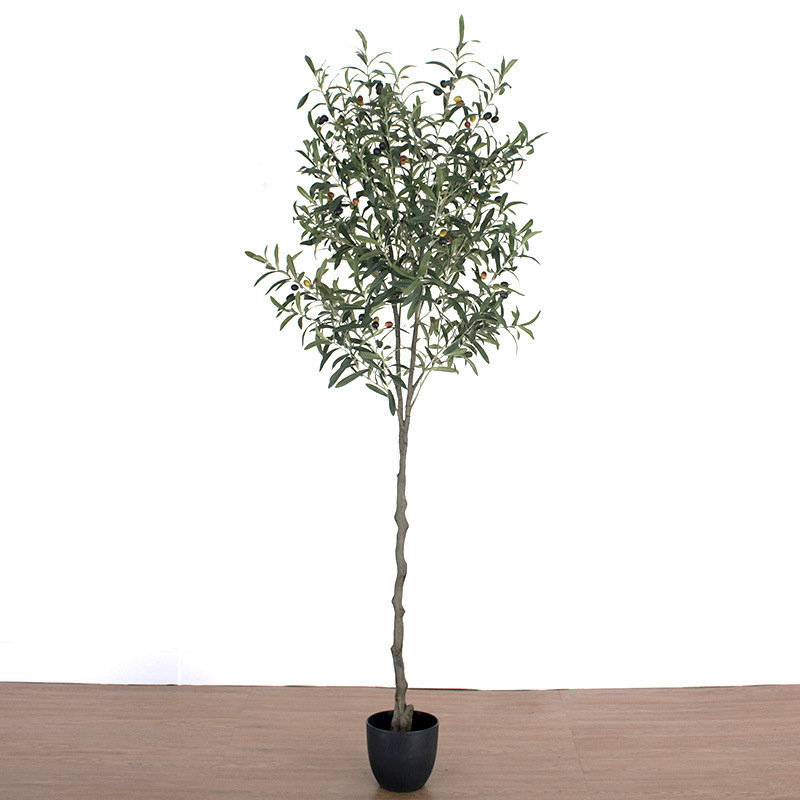 Escenografía de estilo nórdico Simulación de plantas verdes Plantas en macetas Centro comercial Simulación de decoración suave Plantas verdes falsas