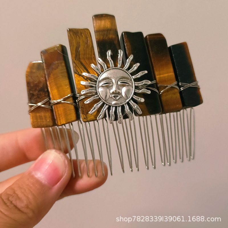 호랑이의 눈 실버 라인 실버 머리 빗 실버 스마일