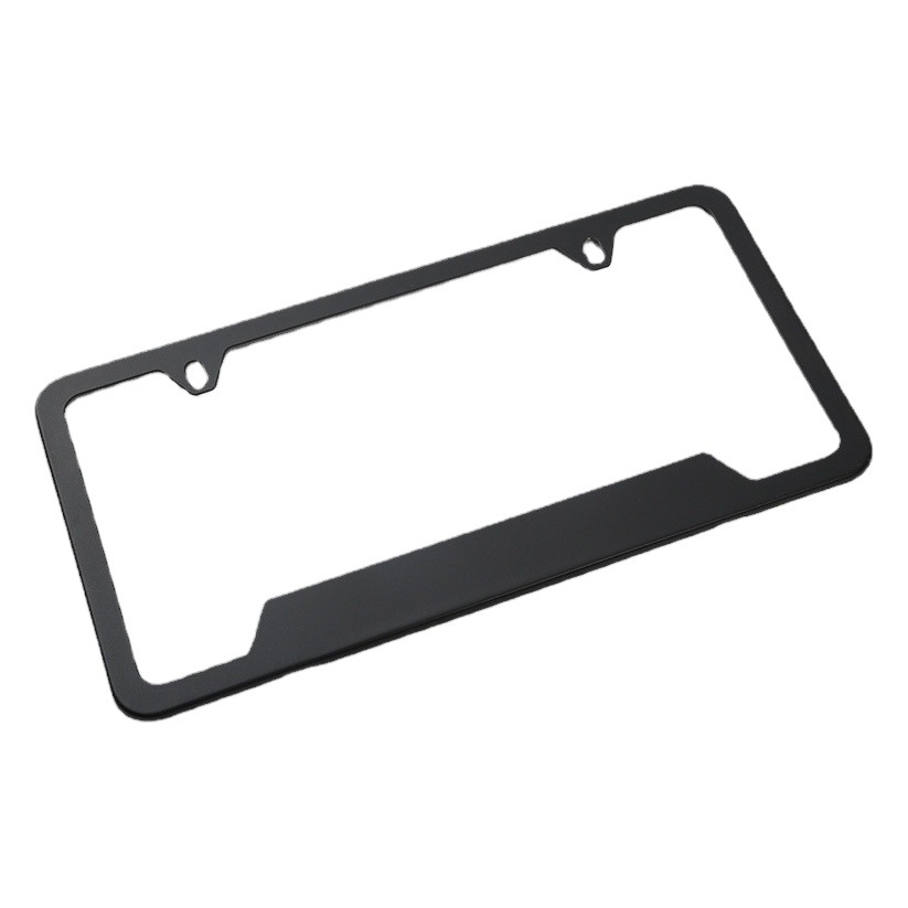 Transfronterizo estándar americano de acero inoxidable marco de la placa de matrícula al por mayor accesorios de soporte americano multi-especificación marco de la placa