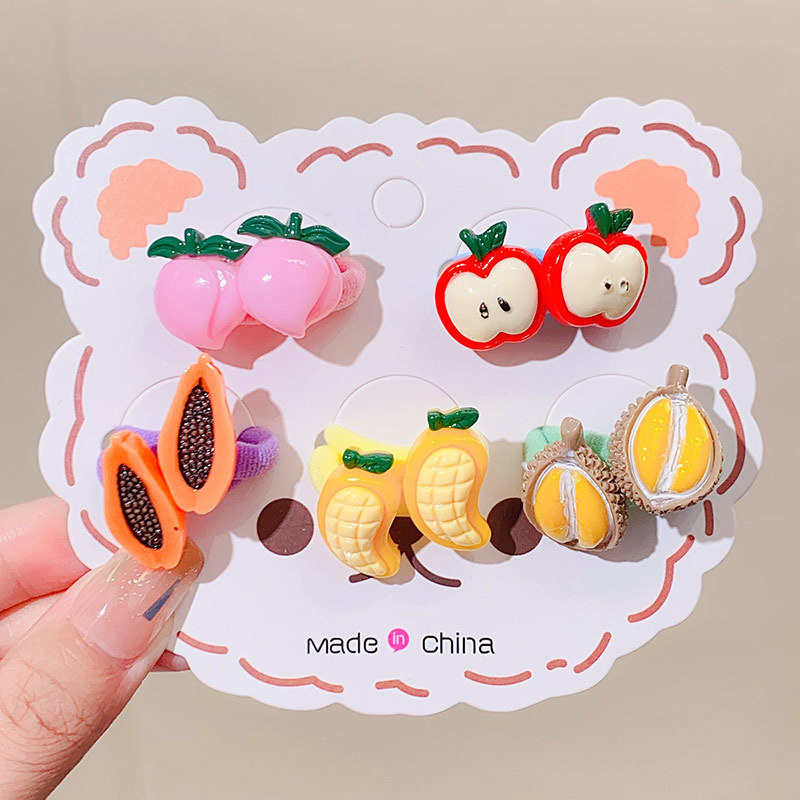 Fashion Fruit Flower Cloth Handmade Hair Tie 1 Set display picture 16