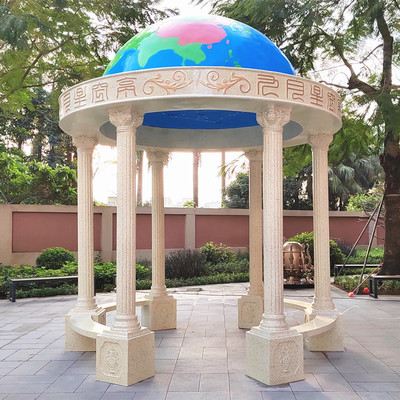 星空亭玻璃钢雕塑户外教学亭欧式凉亭九月星座亭子学校地理园模型|ms