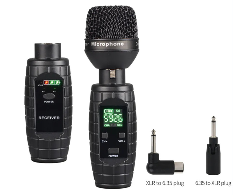 Mini System UHF XLR System Wired to Wireless Microphone
