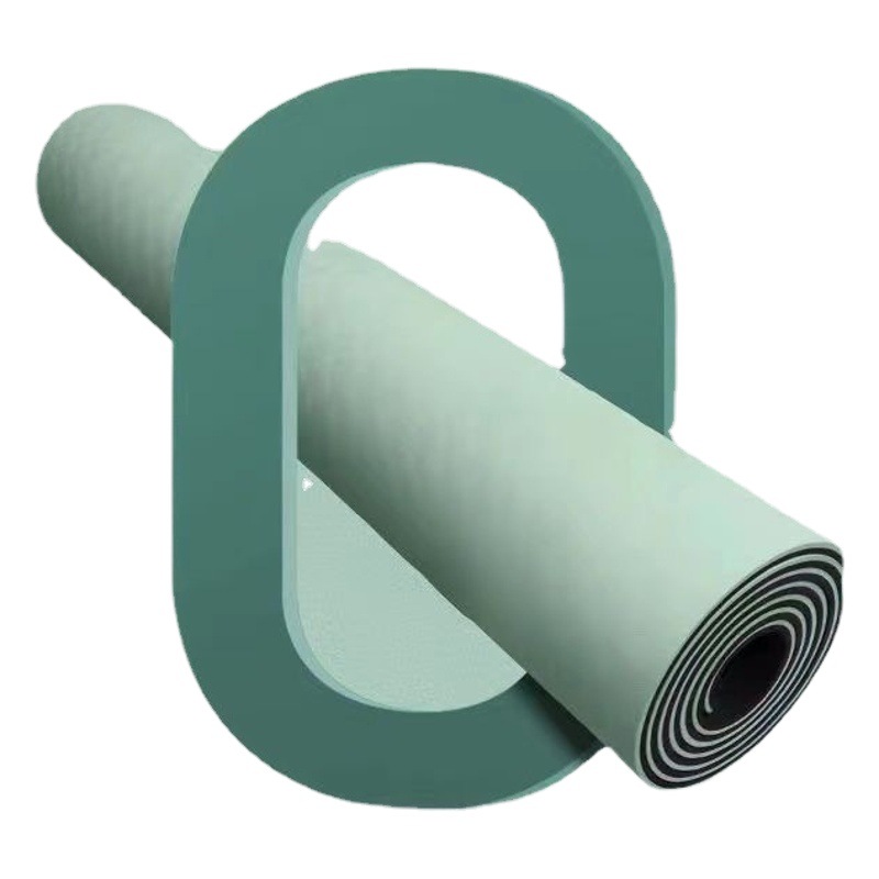 Estera de yoga TPE ensanchada engrosada antideslizante danza fitness Mat hogar mudo deportes que absorben los golpes saltar la estera de la cuerda ligeramente defecto