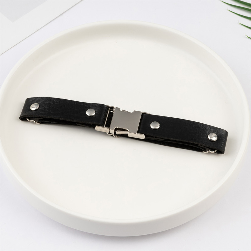 European and American Style Personalized Minimalist Alloy Buckle Leg Chain, Gothic Punk Creative Elastic Pu Leather Adjustable Thigh Ring European and American Style Personalized Minimalist Alloy Buckle Leg Chain, Gothic Punk Creative Elastic Pu Leather Adjustable Thigh Ring