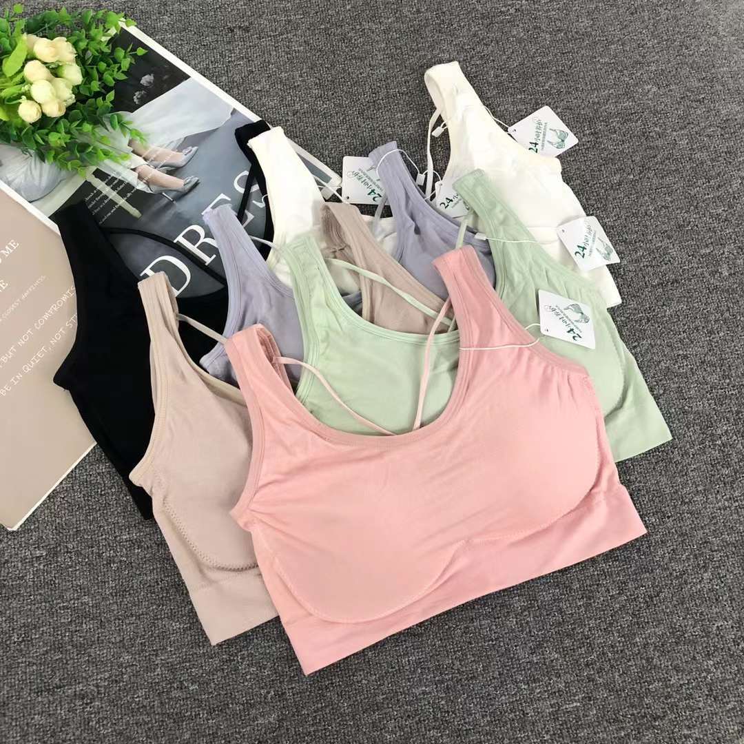 Nueva inconsútil alto elástico belleza de alta calidad las mujeres chaleco inalámbrico yoga sujetador ropa interior deportiva al por mayor