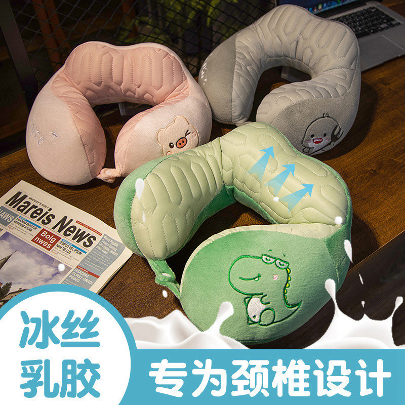 Summer silk children's handheld neck pillow for home use for…