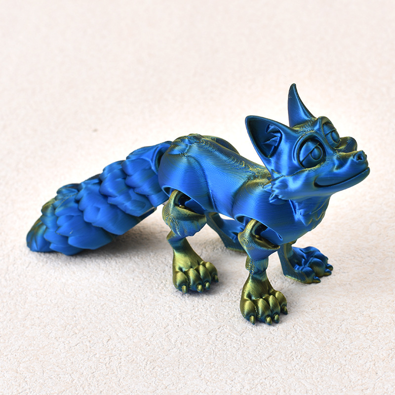 Ventas transfronterizas de juguetes de impresión 3D, animales de impresión 3D, adornos creativos, juguetes de dragón