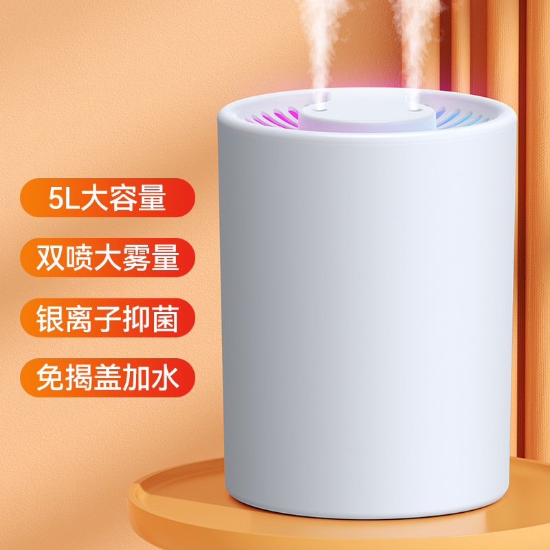 Nuevo humidificador gran volumen de niebla 5L pantalla purificación aire hogar mudo dormitorio aire acondicionado habitación aromaterapia pulverizador