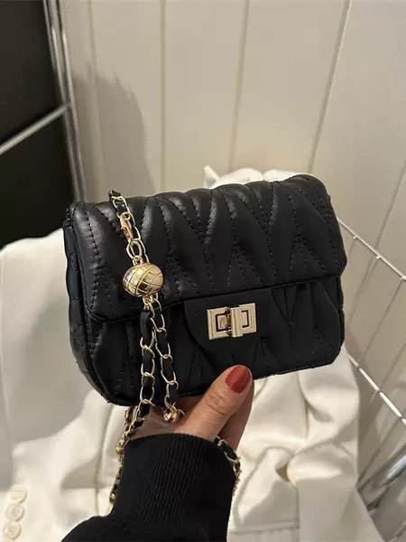Fashion Bags for Women 2023 New Fashion Simple Style Small Square Bag Foreign Style Embroidery Quilted Chain Single Shoulder Crossbody Bag