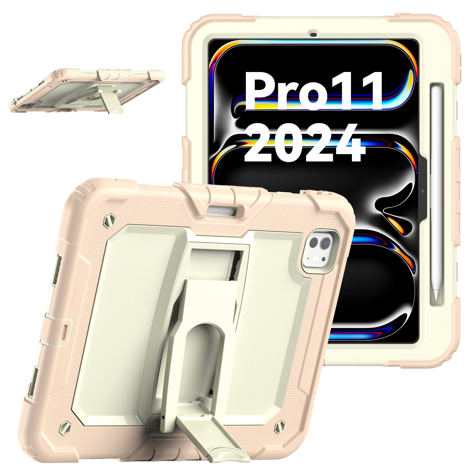 iPad Pro2024 nueva cubierta plana de silicona air6 manzana cubierta 11 pulgadas soporte anti-caída y anti-flexión