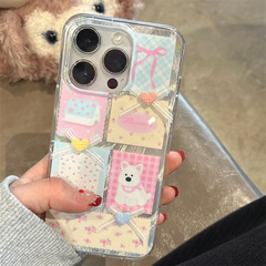 Floral-patterned West Highland Terrier Dog Bow for iPhone 15 Pro Max, Apple 14 Case, 13 for Women, 12 in Double-Layer Design