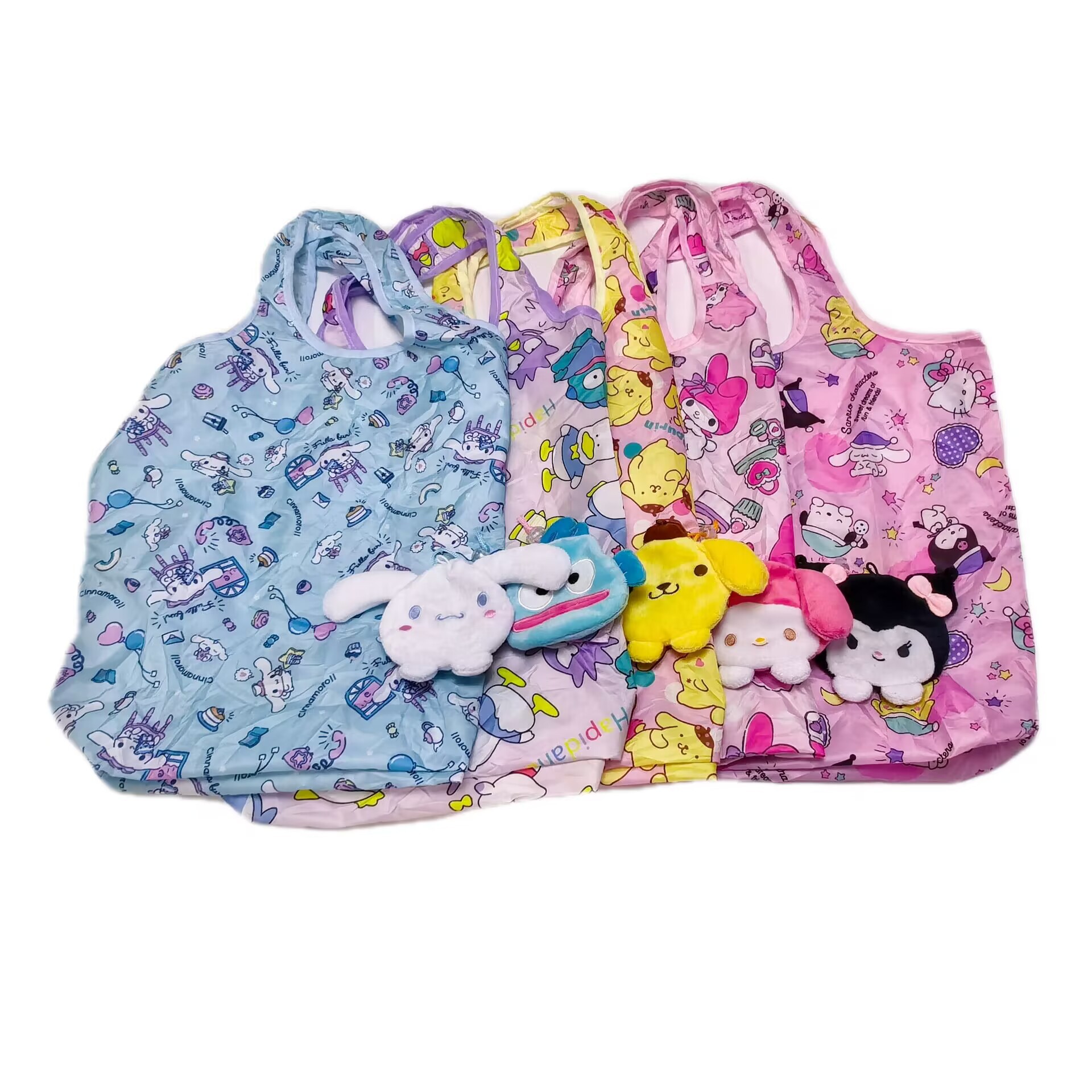 日单 牛筋布印花公子可收纳购物袋 环保袋