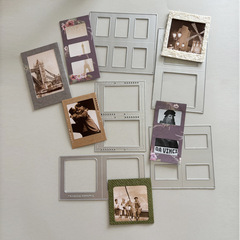 複数の反転フィルムテンプレート切断金型炭素鋼テンプレート手帳カードscrapbook紙芸圧diy