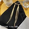 Fashionable universal silver needle, long earrings with tassels, silver 925 sample, Korean style, internet celebrity, diamond encrusted