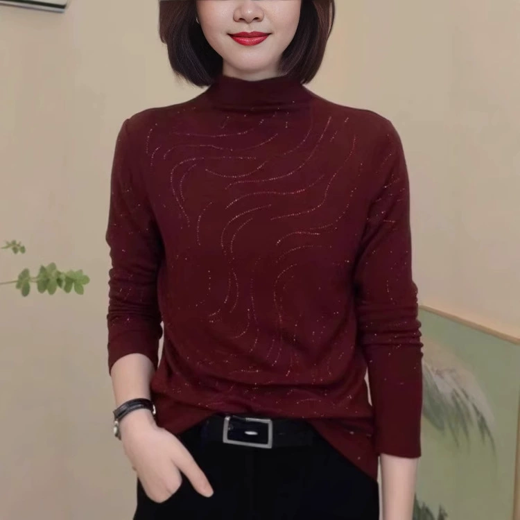 Высококачественный повседневный женский топ женский осенний и зимний новый иностранный стиль