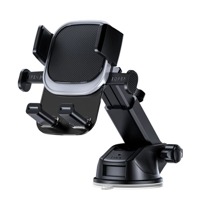 conditioning air outlet mobile phone: Car phone holder - ca-34-telescopic-suction-cup-car-mobile-phone-bracket-silver