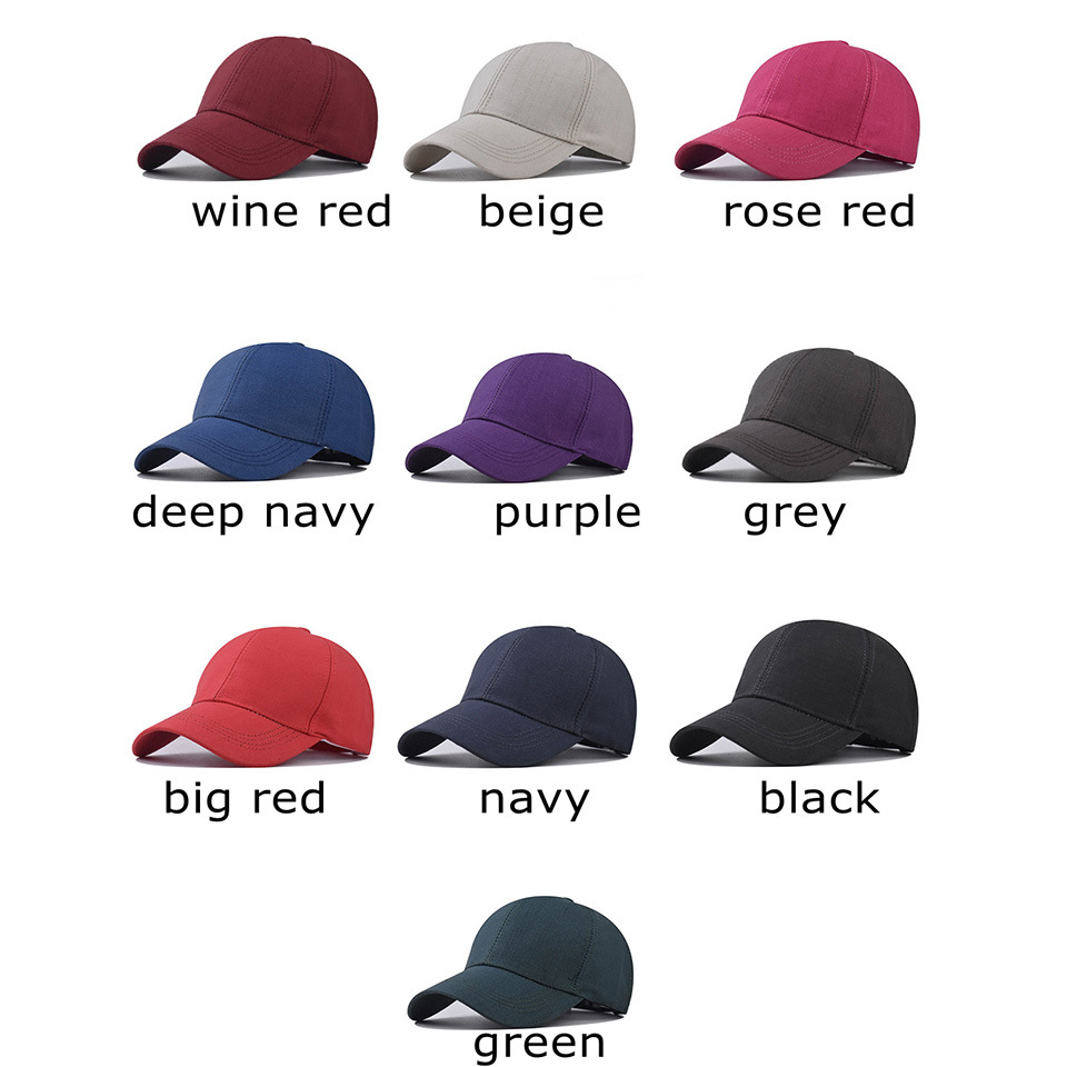 Cross-border multi-color de viaje de alta calidad gorra de béisbol de algodón de color sólido tablero de luz gorra de béisbol todo-Partido sombrero para el sol