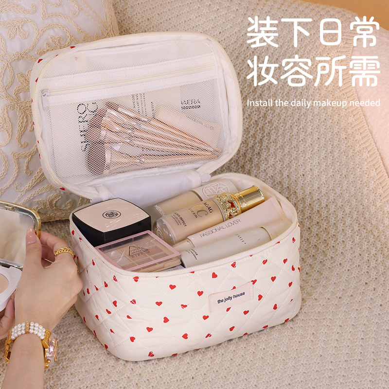 Nueva bolsa de cosméticos Sweetheart portátil de gran capacidad multifuncional de alta calidad bolsa de lavado de viaje bolsa de almacenamiento de cosméticos