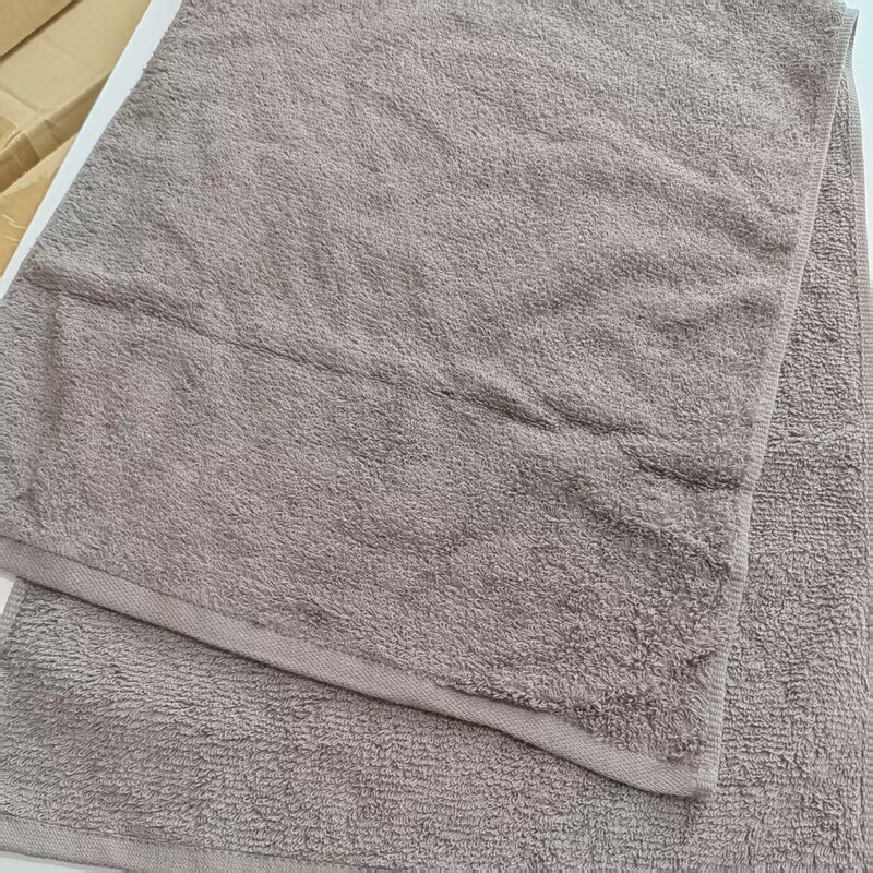 Solid Color Export Surplus Household Pure Cotton Extended Sports Towel Bath Towel All-Cotton Face Towel Soft and Absorbent