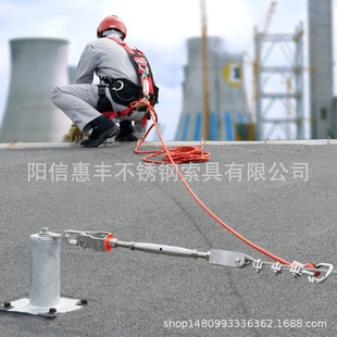 fall protection system lifeline system roof horizontal lifeline safety protection fall protection system sliding cable