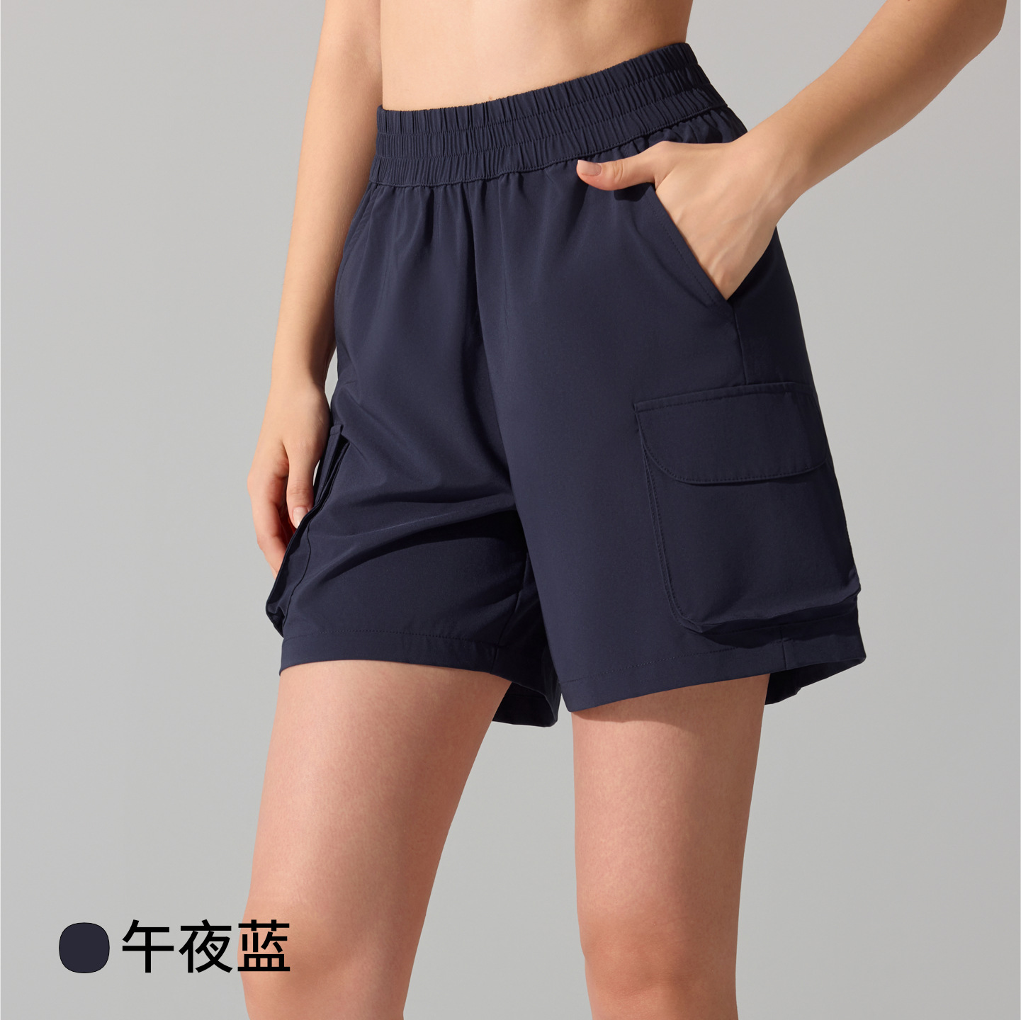 Pantalones cortos deportivos de secado rápido mujeres bolsillos de herramienta sueltos de verano corriendo al aire libre transpirables pantalones de fitness de yoga