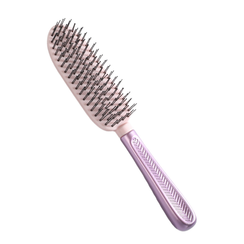 高低針ヘアスムージングコーム、ウェット＆ドライ両用コーム、頭皮健康マッサージコーム、ヘアスムージング、静電気防止、ふわふわ家庭用|undefined