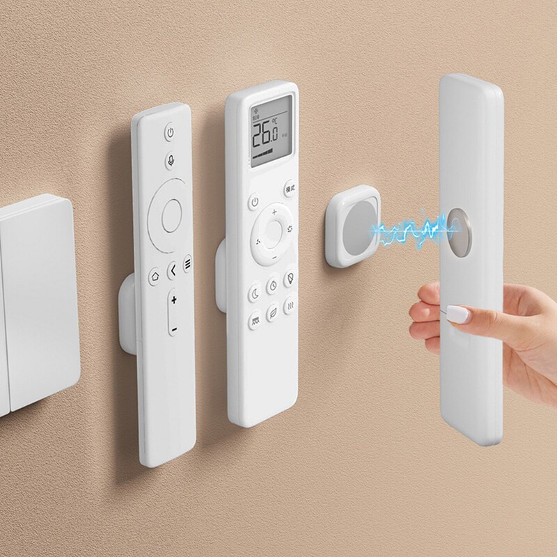 Remote Control Magnetic Sticker Storage Wall Mount, No-Drill Wall Hanging Strong Magnetic Strip Power Strip Holder, Snap Hook Remote Control Magnetic Sticker Storage Wall Mount, No-Drill Wall Hanging Strong Magnetic Strip Power Strip Holder, Snap Hook