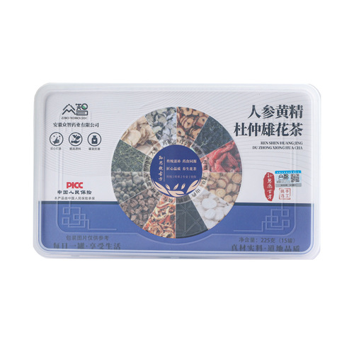 Zhongzhi Strength Factory Ginseng, Polygonatum, Eucommia and Male Flower Tea, Genuine Material Goddess Tea, Small Can Tea Factory Direct Sales