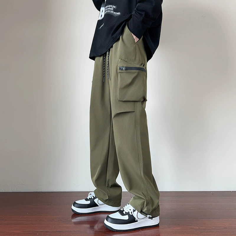 2024 мужские весенние и осенние свободные прямые спортивные брюки