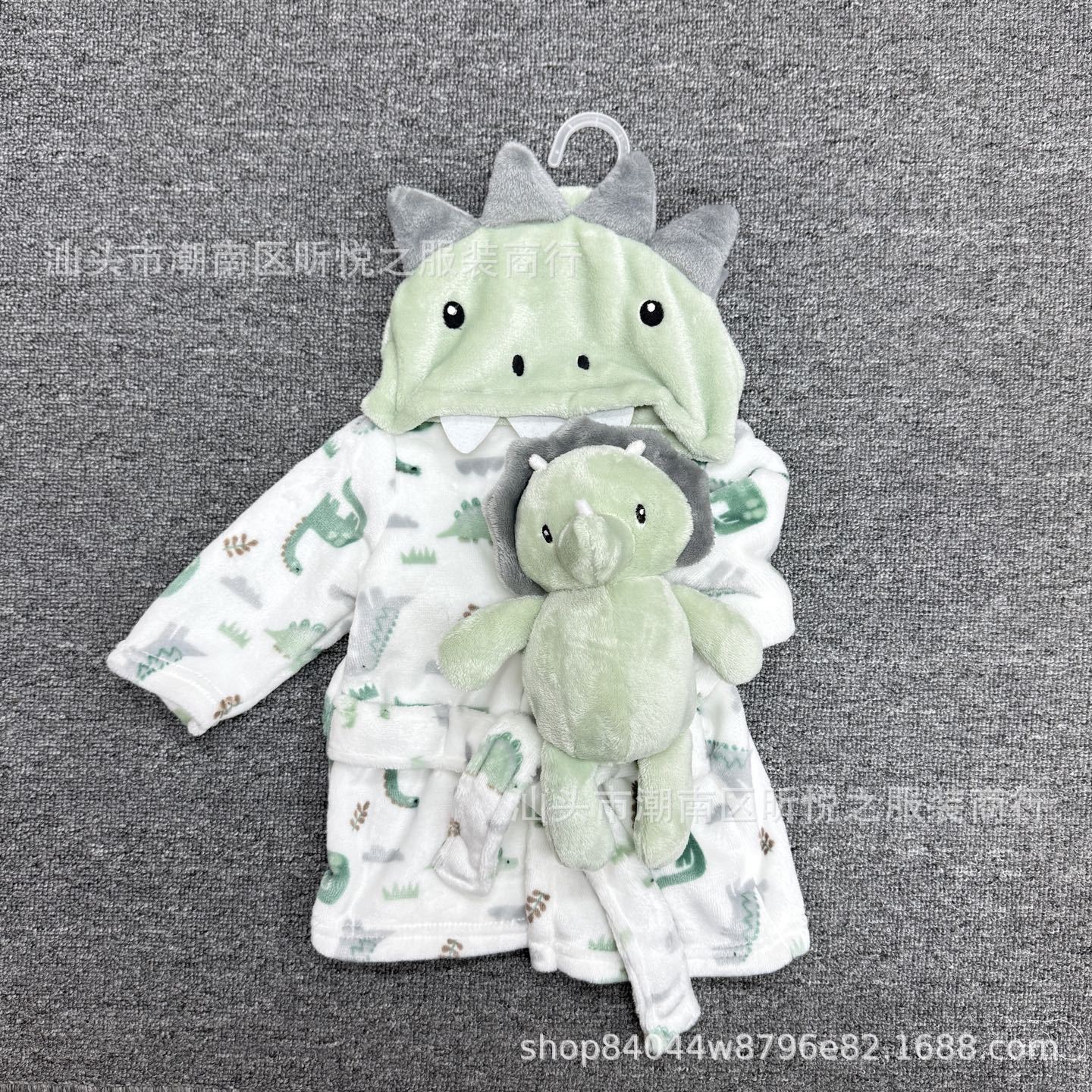 Bata de Baño con Capucha para Bebé Set de 2 Piezas Terciopelo de Coral Diseño Animado para Recién Nacidos image 8
