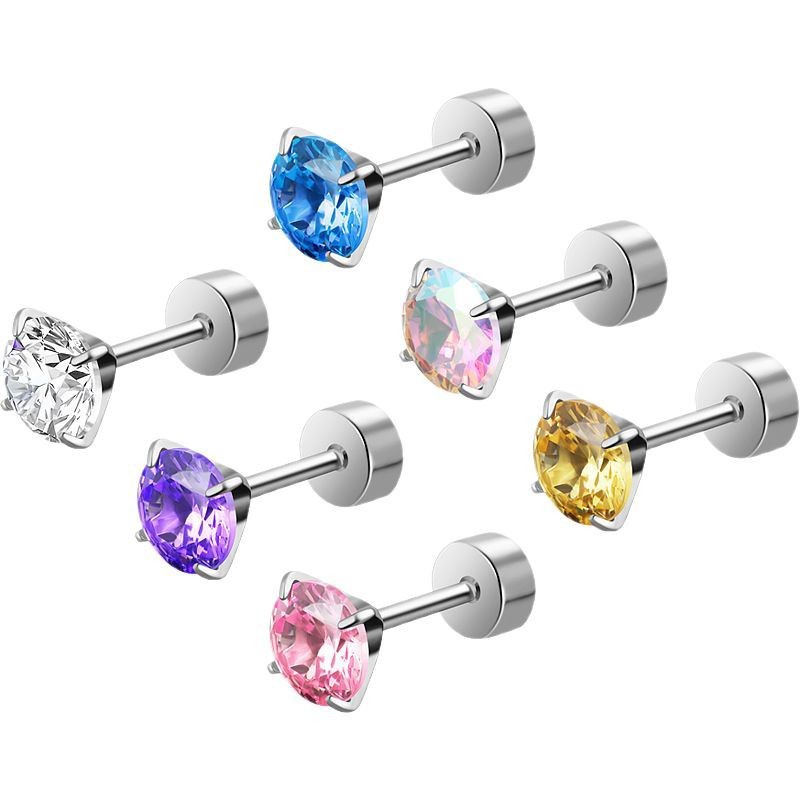 Labret stud lip piercing jewelry styling detail