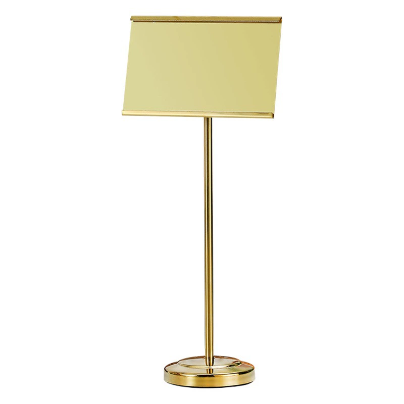 Ресторан из нержавеющей стали номерной знак цена Таблица пластина Вертикальная пластина буфет пластина клип Банкетный дисплей пластина стойка для карт