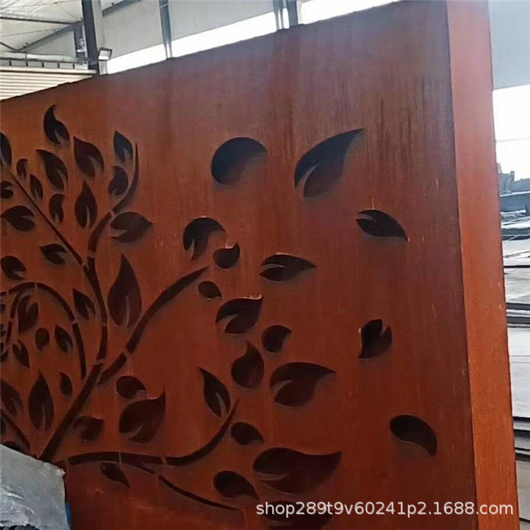 锈蚀钢板 Q355NH耐候钢板 生锈剂 固锈剂 造型制作 红锈景观用板
