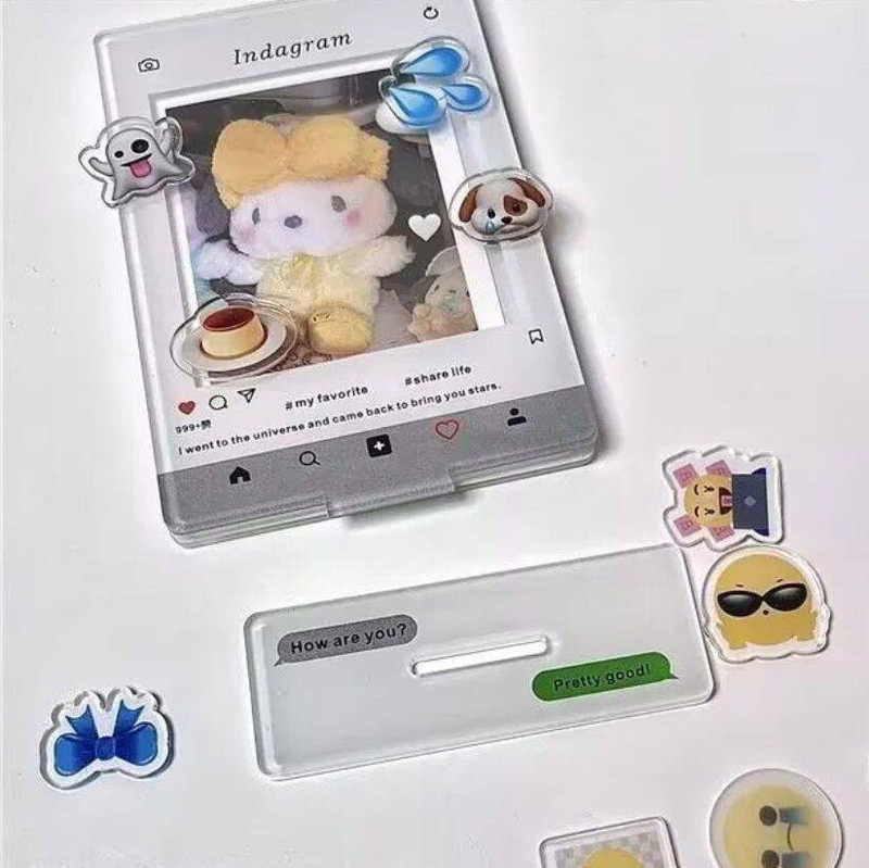 Ins Creative Photoclone Acrylic Photo Frame Photoclone 3-inch Photo Aidou Small Card Display Brand Decoration