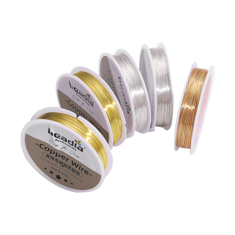 50 m/roll color-retaining copper wire diy beaded lead handmade crafts winding jewelry woven shaping copper wire