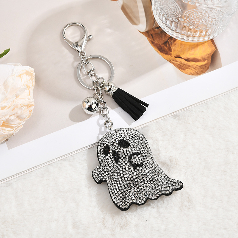 New Creative Cross-Border Rhinestone-Embellished Korean Velvet Alien Heat-Pressed Rhinestone Keychain Skull Cartoon Anime for Women New Creative Cross-Border Rhinestone-Embellished Korean Velvet Alien Heat-Pressed Rhinestone Keychain Skull Cartoon Anime for Women
