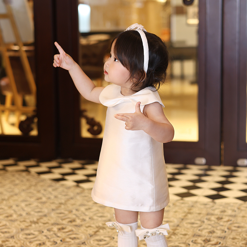 Mädchen-A-Linienkleid, Baby-Geburtstagskleid, Kinder-Laufstegkleid, Blumenmädchenkleid, Prinzessinnenkleid_voghion.com
